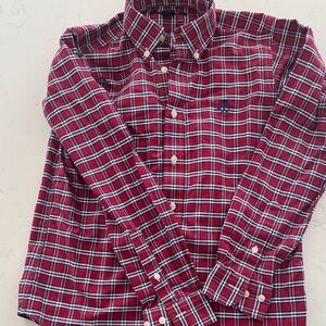 Brooks Brothers boys Red Plaid Shirt size medium